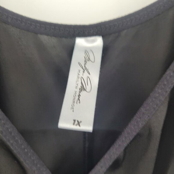 Marilyn Monroe Intimates Black Bodysuit - Picture 5 of 7